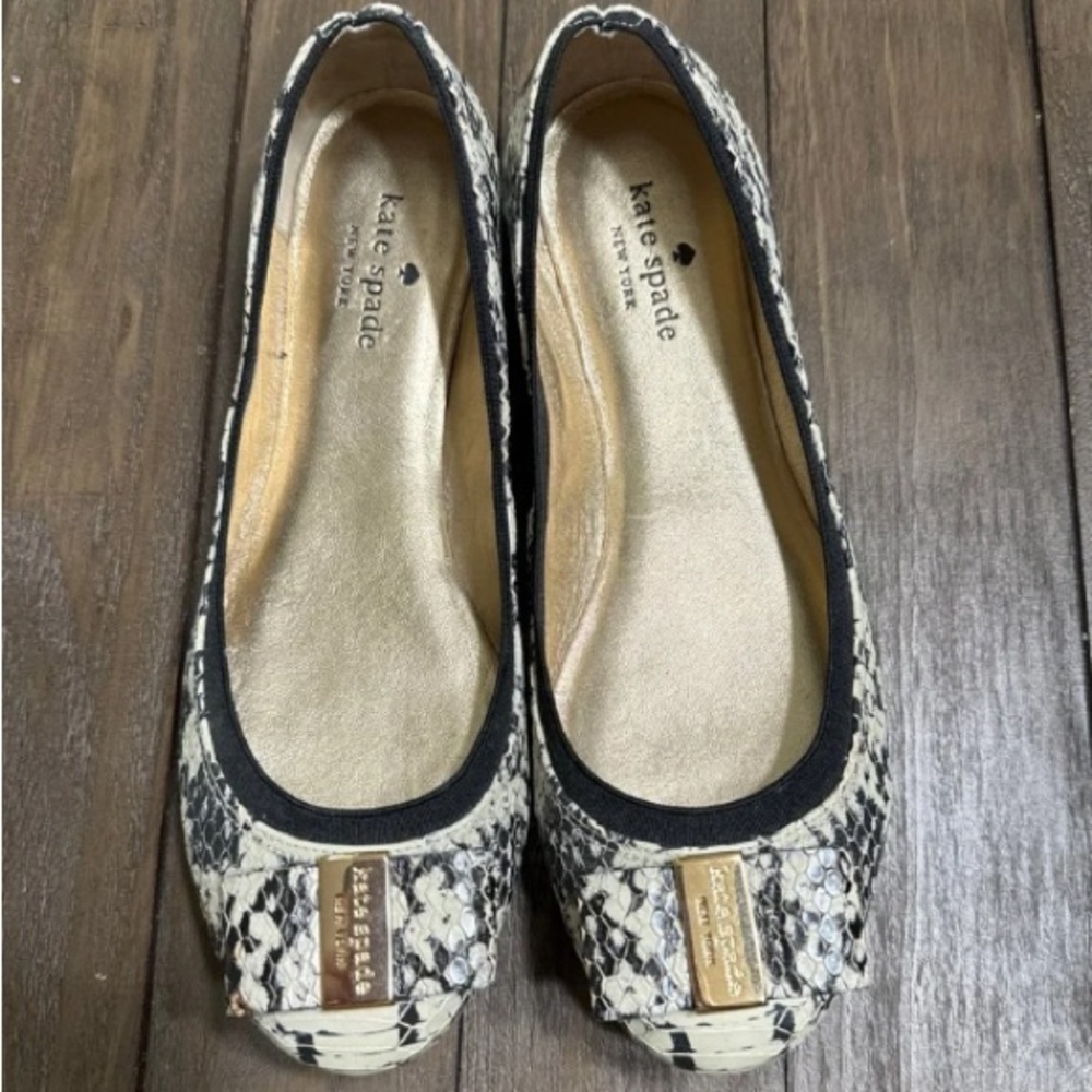 Kate spade python ballet flats